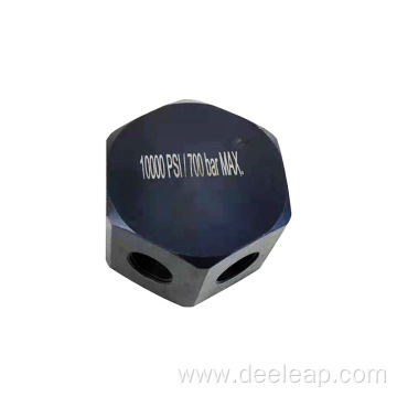 Hydraulic Spare Part Hexagonal Oil Block